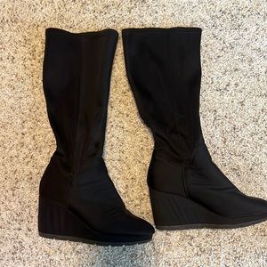 Avon Black Heeled Boots